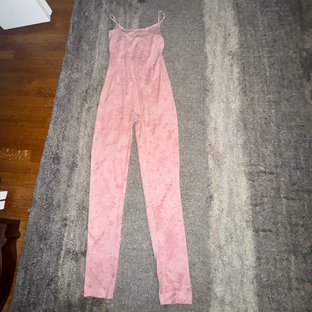 Fashion Nova Pink Slim Fit Jumpsuit